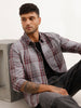 Regular Fit Checkered Shirt | Grey