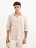 Regular Fit Full Sleeve Checkered Shirt | Beige | WWSH0730MAZ