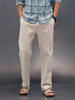 Peached Cotton Straight Fit Trouser | Beige