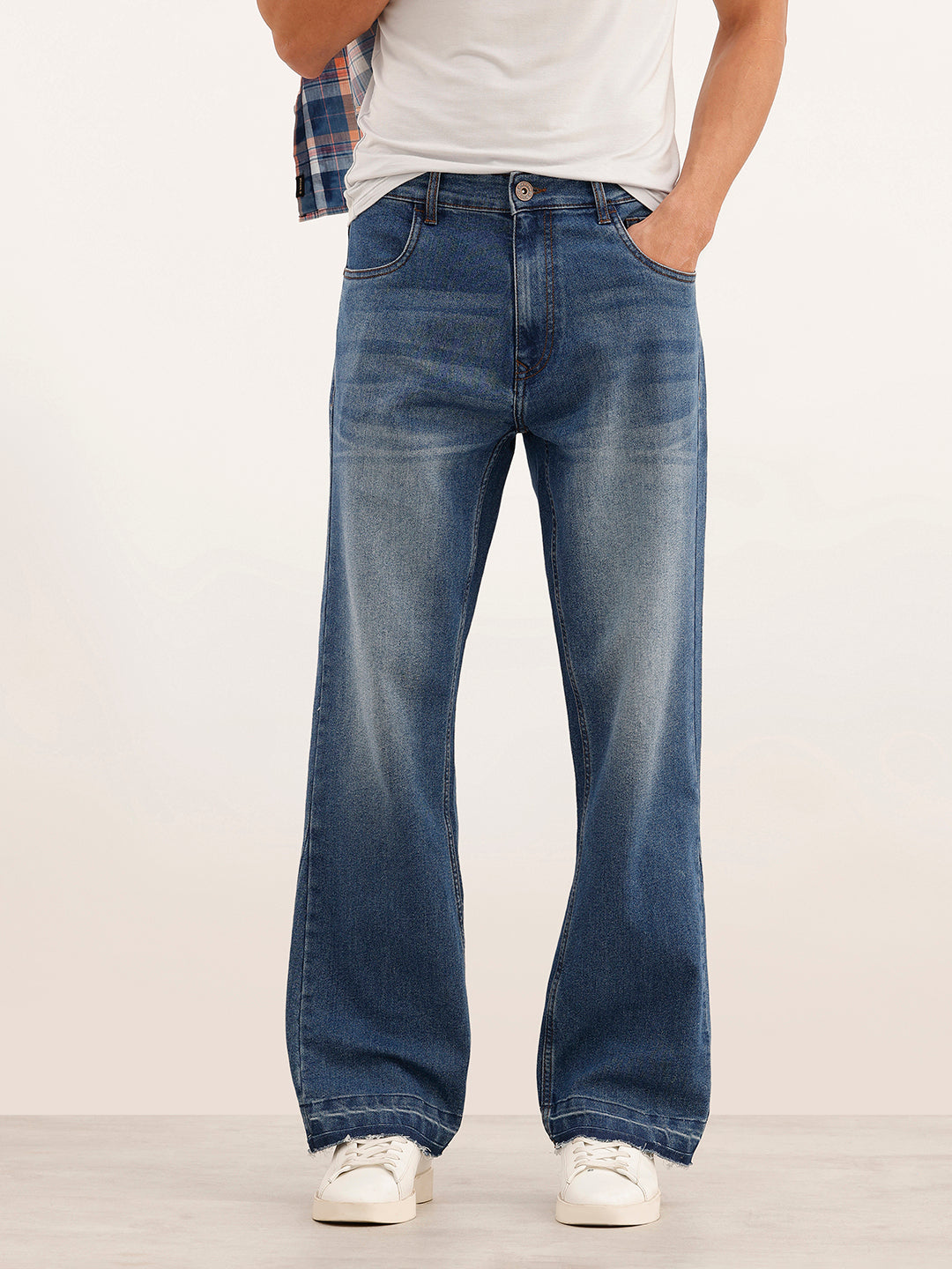 Classic Bootcut Denim Jeans | Light Blue