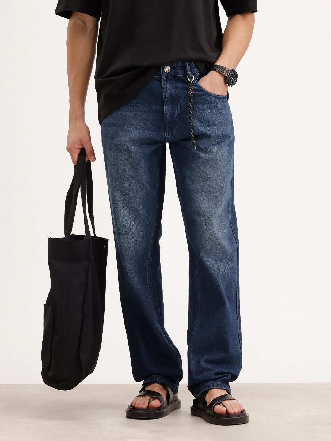 Solid Anti Fit Denim Jeans | Blue