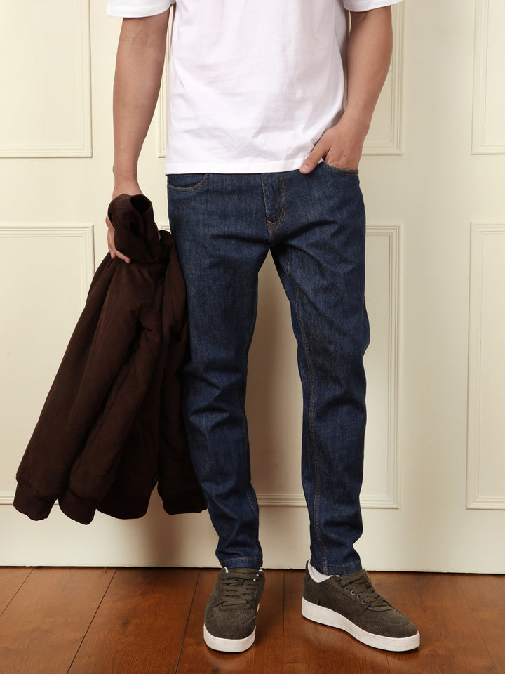 Light Fade Skinny Fit Jeans | Dark Blue