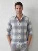 Regular Fit Checkered Shirt | Grey