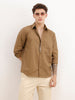 Solid Regular Fit Full Sleeve Shirt | Khaki | WWSH0851MAZ