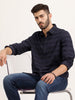 Regular Fit Striped Full Sleeve Shirt | Blue