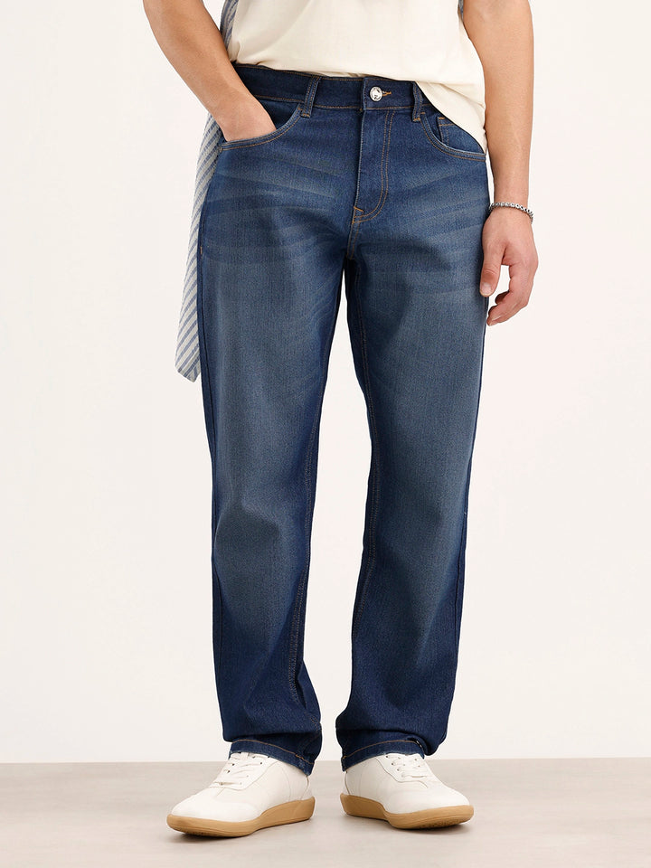 Relaxed Fit Denim Jeans | Blue