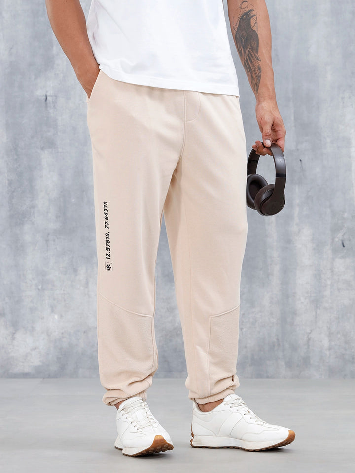 Men's Casual Relaxed Fit Knit Jogger | Beige