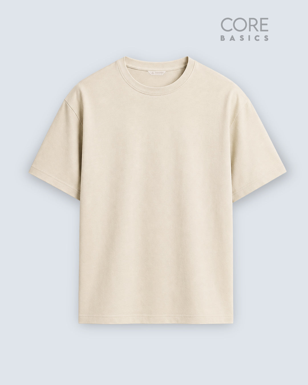Core Basics Oversized Fit T-Shirt | Essential | Beige | WTS01HSSL1313W