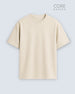 Core Basics Oversized Fit T-Shirt | Essential | Beige | WTS01HSSL1313W