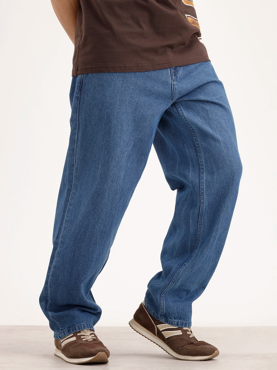 Loose Fit Denim Jeans | Blue
