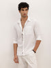 Solid Slim Fit Full Sleeve Shirt | White
