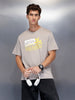 Men’sregular fit printed t-shirt | Grey