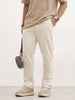 Solid Regular Fit Jogger | Beige