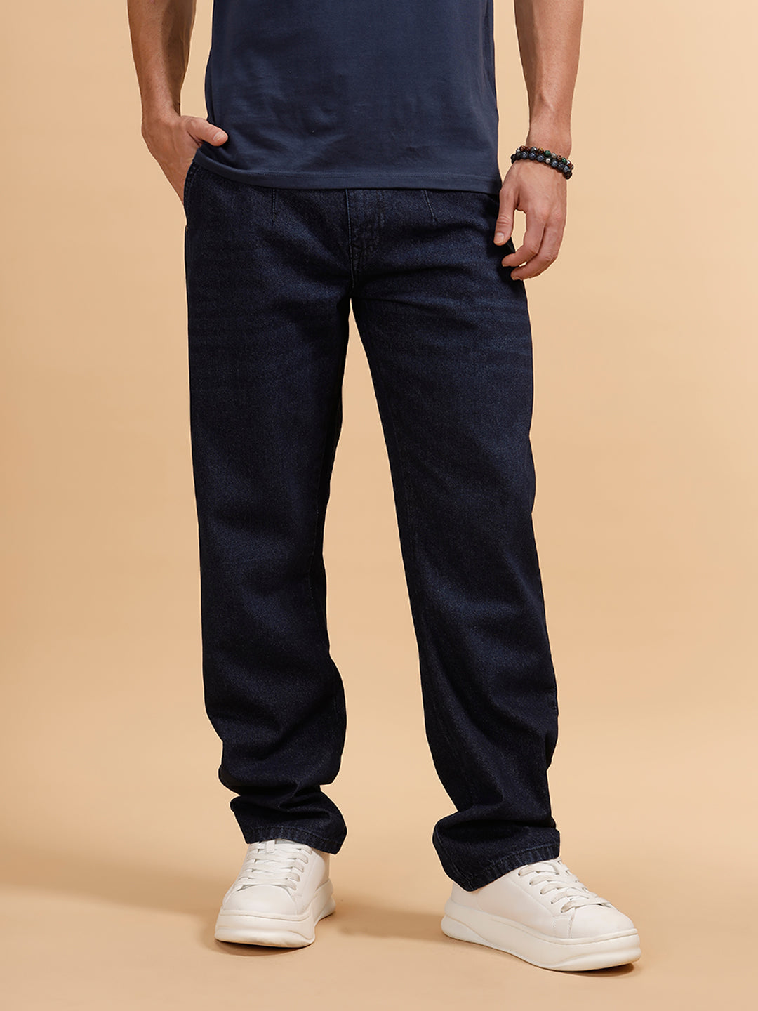 Light Fade Anti Fit Jeans | Dark Blue