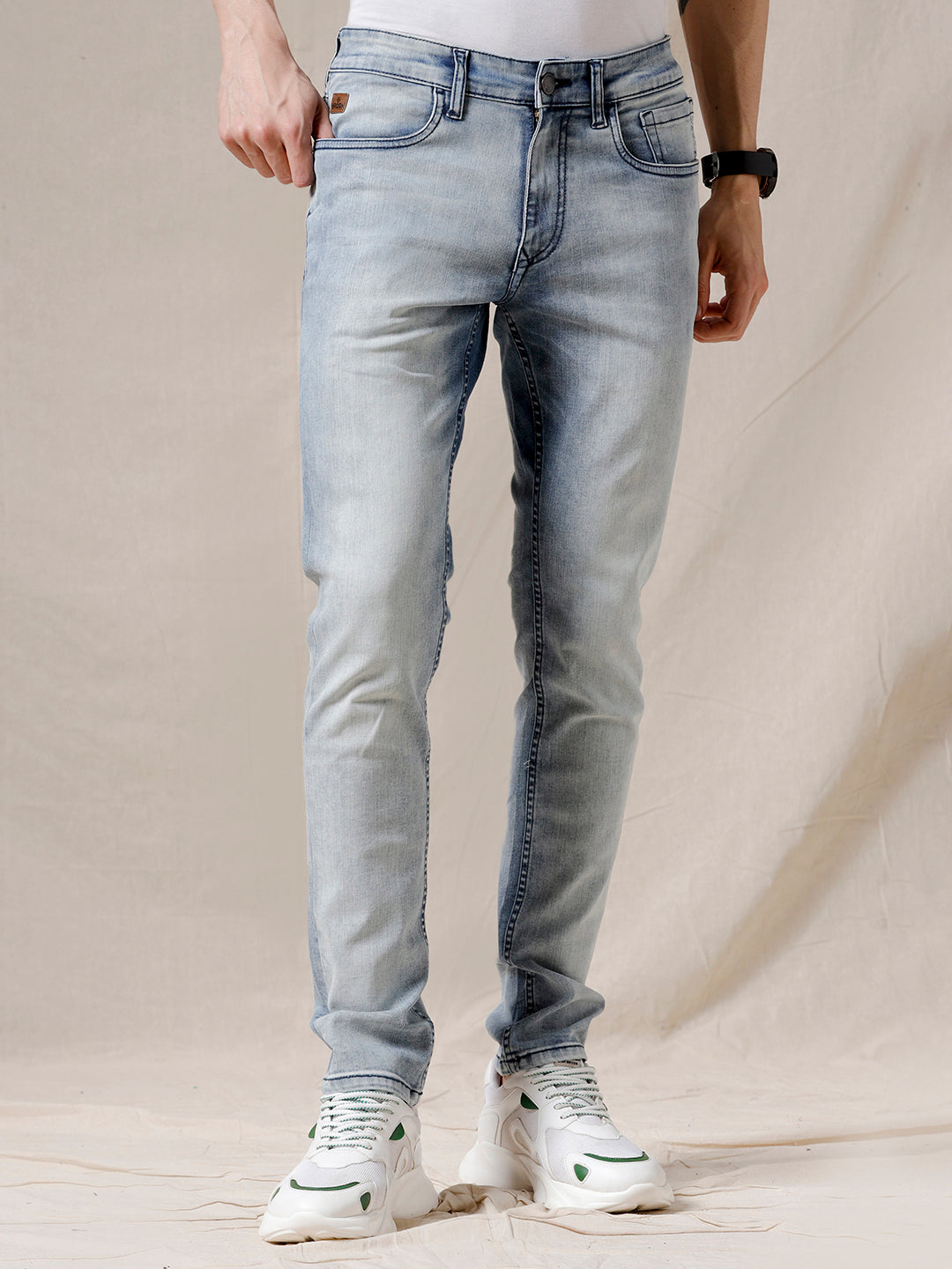 Faded Superstone Blue Jeans