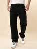 Solid Black Anti Fit Denim Jeans