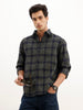 Comfort Fit Checkered Shirt | Olive