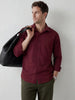 Solid Slim Fit Full Sleeve Shirt | Maroon