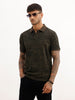 Classic Slim Fit AOP Polo T-Shirt | Olive | WPT02HSSL1599S