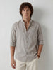 Solid Regular Fit Full Sleeve Shirt | Beige