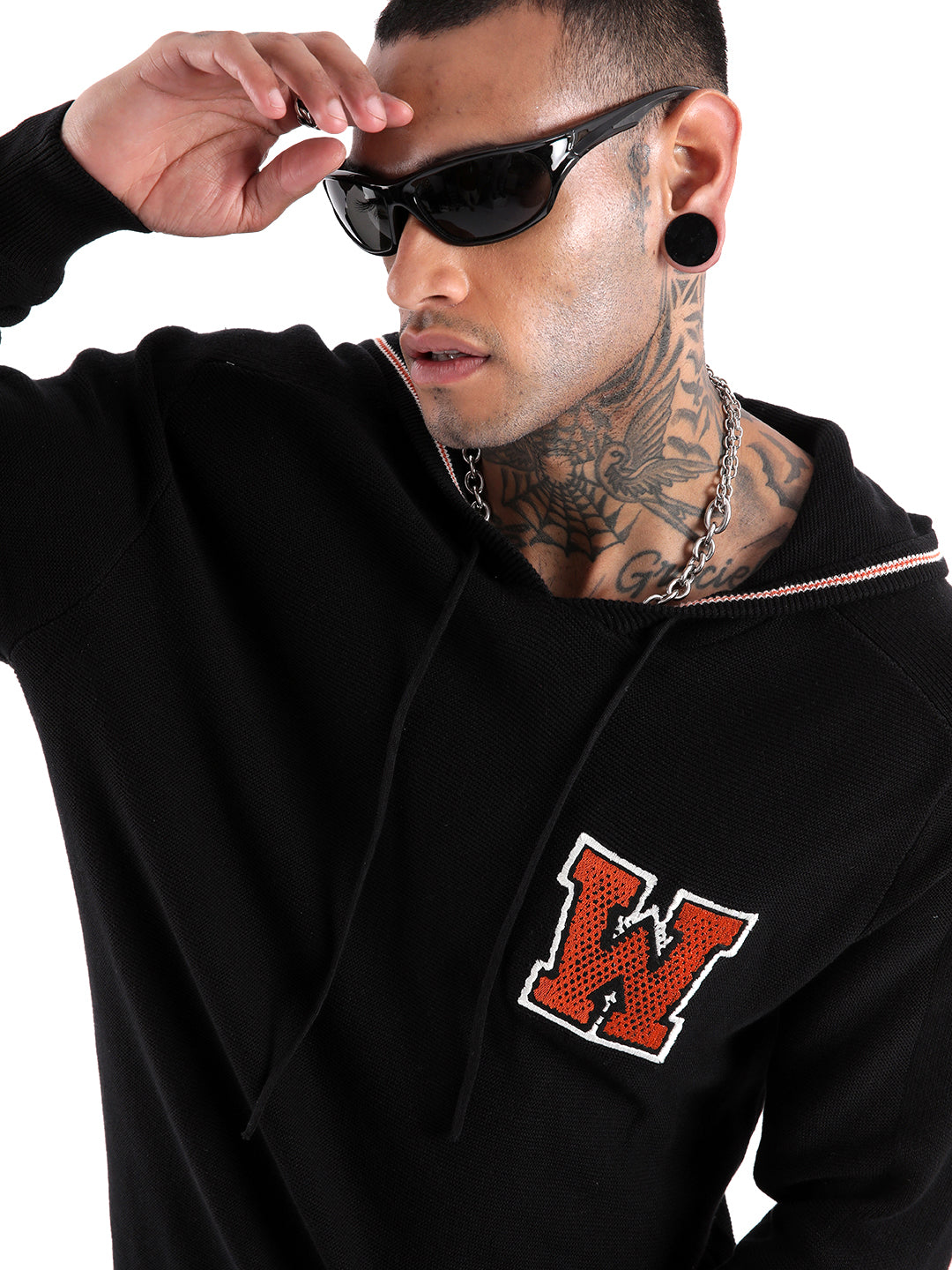 Wrogn Varsity Branded Hoodie