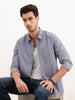 Solid Regular Fit Full Sleeve Shirt | Grey | WWSH9149F