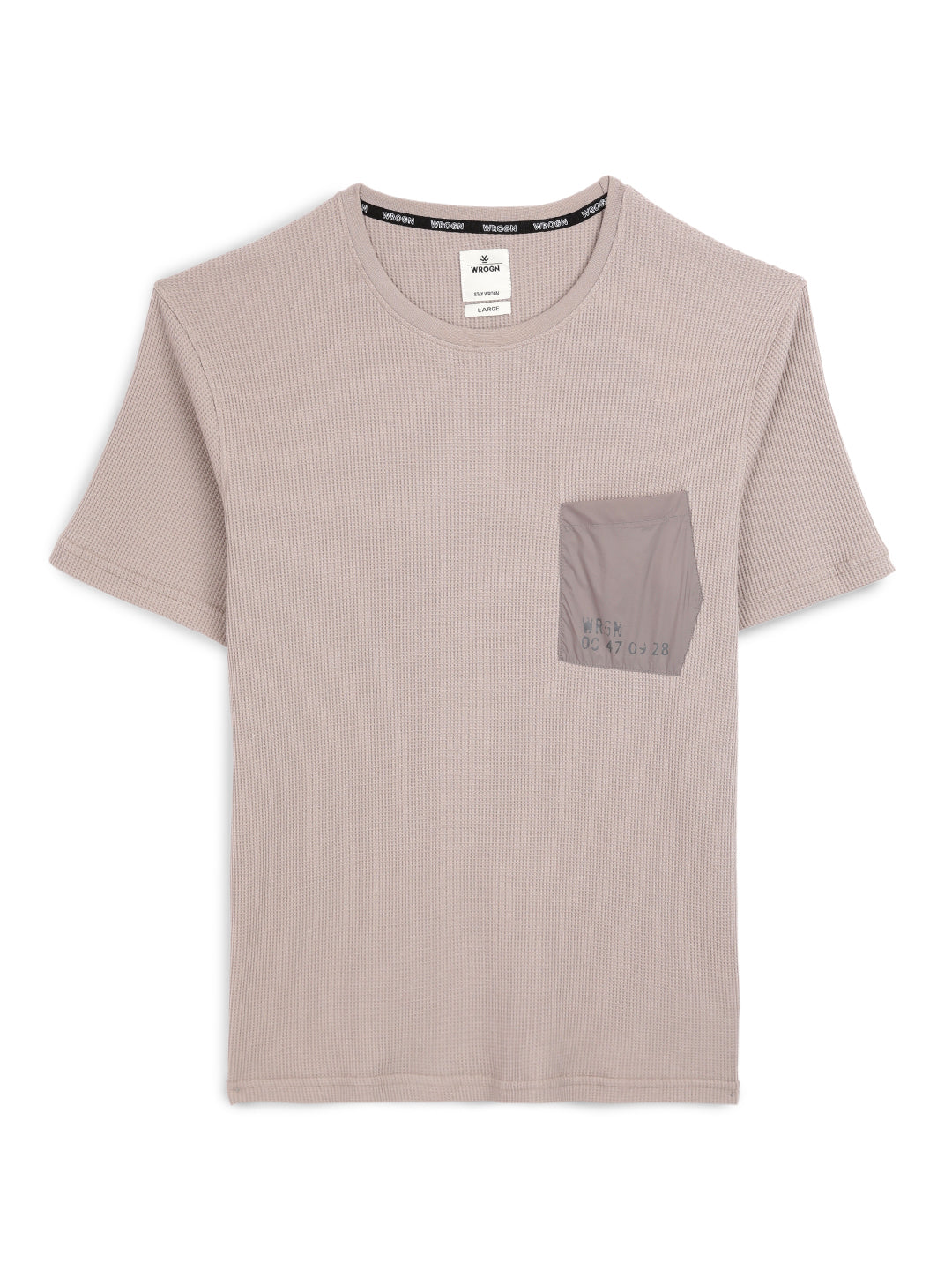 Elite Waffle Knit Khaki T-Shirt