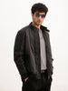 Regular Fit Pannel Puffer Jacket | Black