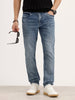 Slim Fit Faded Denim Jeans | Light Blue