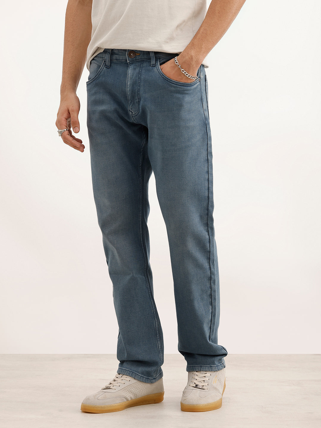 Washed Anti Fit Denim Jeans | Blue