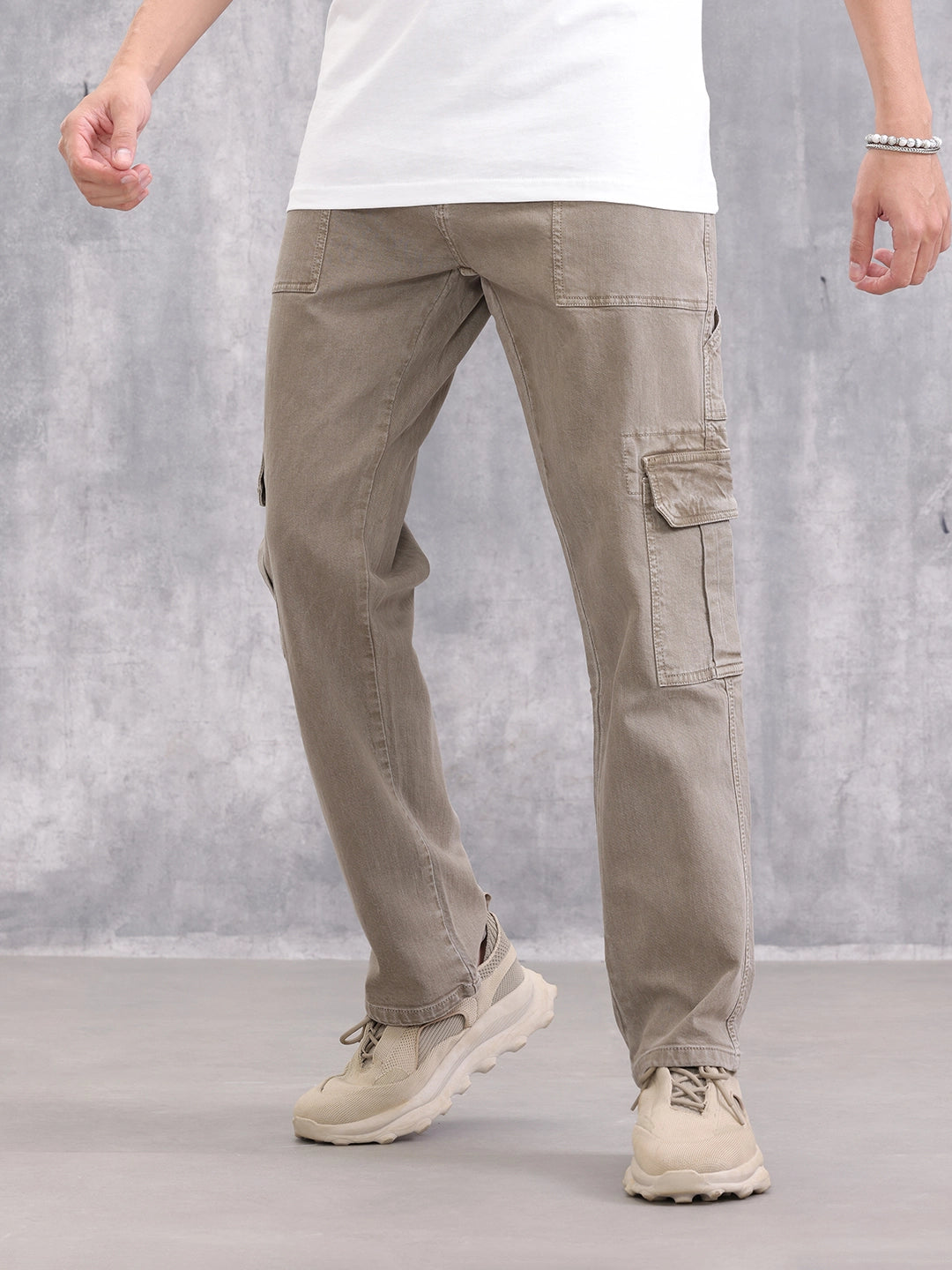 Relaxed Fit Cargo | Grey