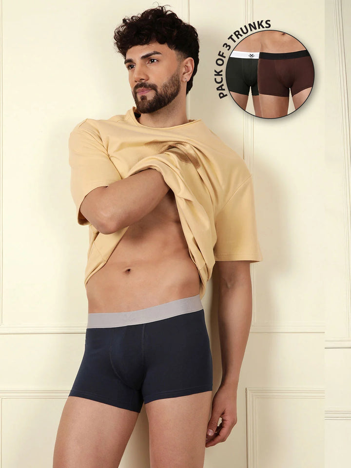 Daily Ease Solid 3-Pack Trunks