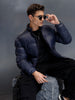 men's casual comfort fit puffer jacket | Blue