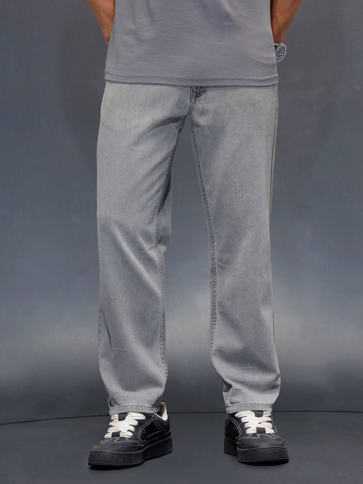 Men's casual anti fit jeans  | Grey