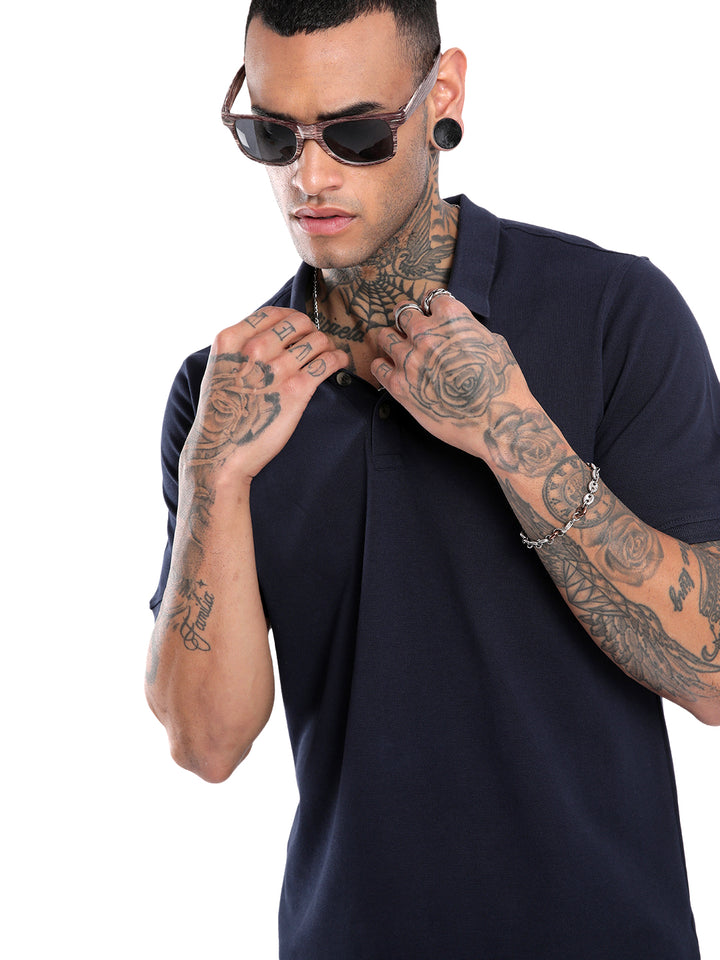 Navy Blue Timeless Polo T-Shirt