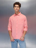 Men's casual slim fit shirt | Pink