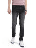 Tapered Charcoal Washed Jeans