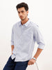 Solid Loose Fit Full Sleeve Shirt | Light Blue | WWSH9198F