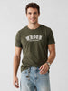 Slim Fit Placement Printed T-Shirt | Green