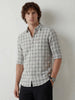 Classic Regular Fit Checkered Shirt | White