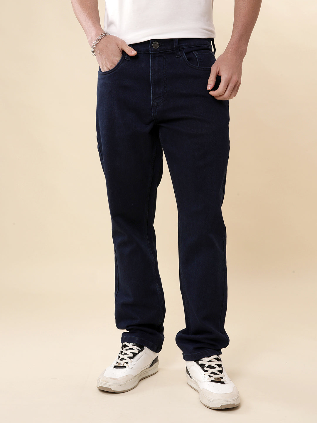 Darkstone Navy Relaxed Fit Jeans