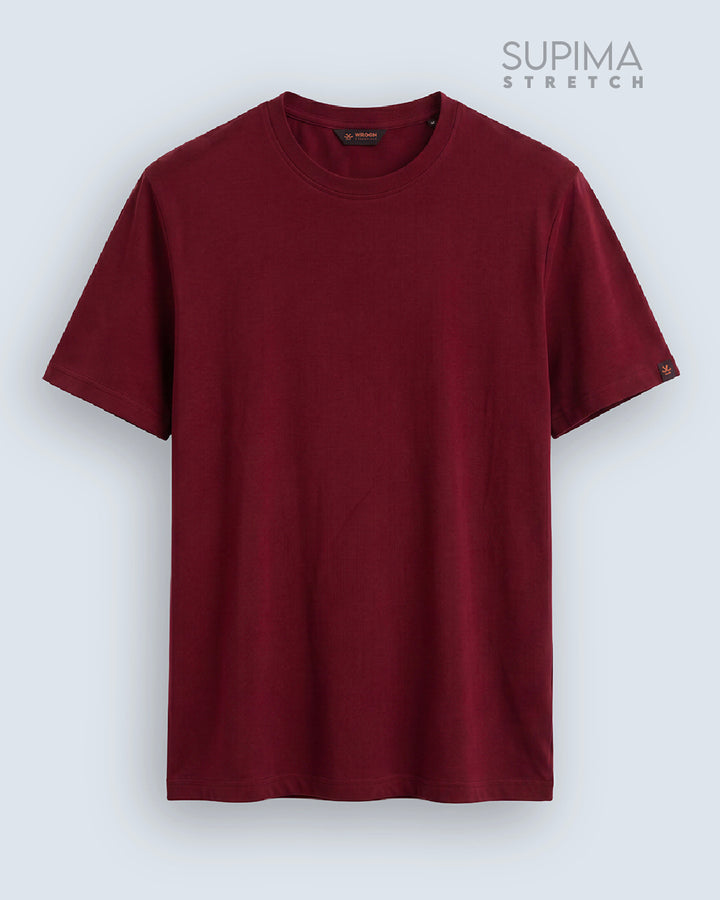 Essential Supima Crew Neck T-Shirt | Essential | Wine