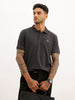 Classic Embroidered Patch Polo T-Shirt | Grey