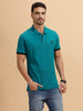 Contrast Sleeve Slim Fit T-Shirt | Teal
