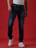 Darkstone Blue Stretch Tapered Jeans