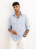 Solid Slim Fit Full Sleeve Shirt | Blue