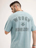 Oversized Fit Back Print T-Shirt | Green