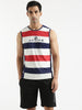 Striped Sleeveless Active T-Shirt