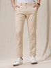 Beige Slim Fit Trousers