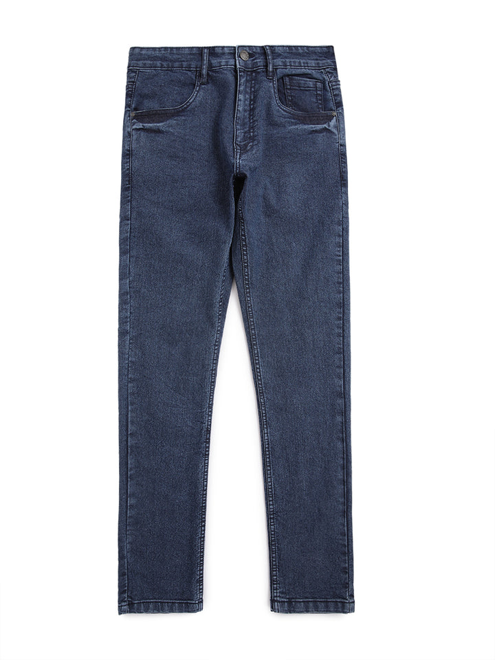 Durable Slim Fit Blue Jeans